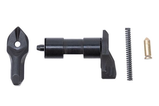 Rise Armament AR-15 Ambidextrous Safety Selector has a black nitride finish